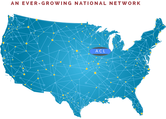 Map of USA Network